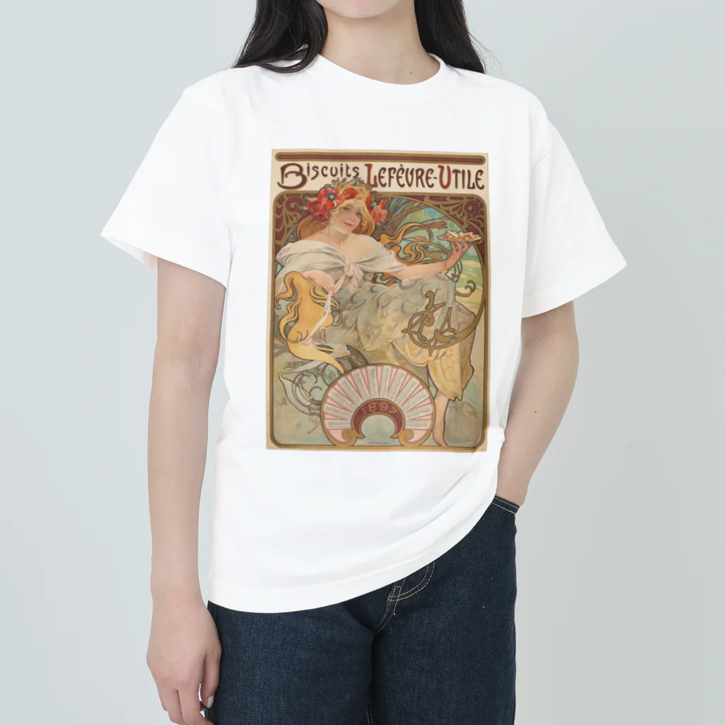 世界美術商店のルフェーヴル=ユティル・ビスケット / Biscuits Lefèvre-Utile ヘビーウェイトTシャツ