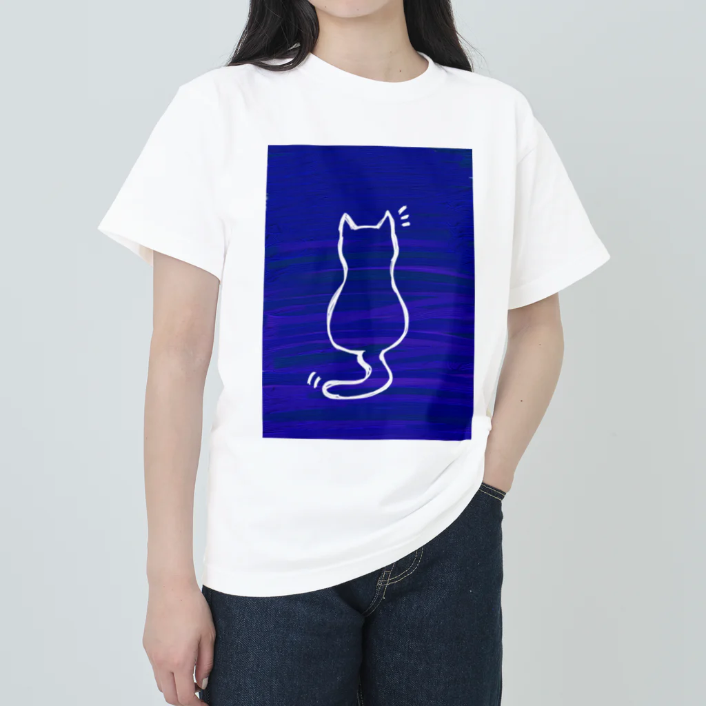 1080shopのねこ ヘビーウェイトTシャツ