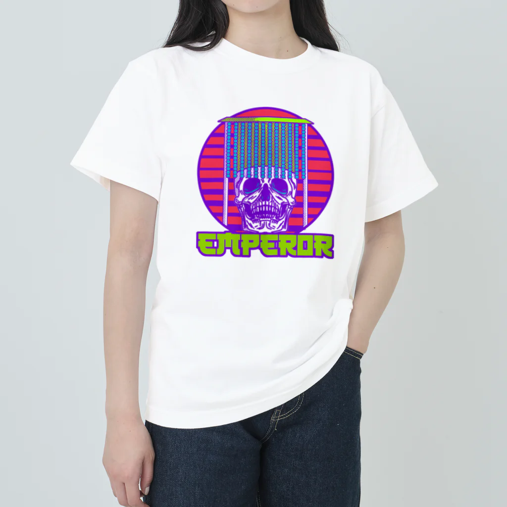 中華呪術堂（チャイナマジックホール）の【前面】skeleton emperor ヘビーウェイトTシャツ