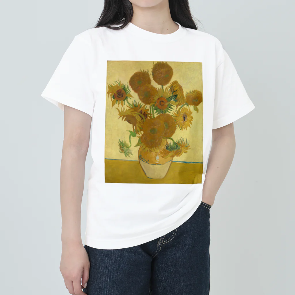 世界美術商店のひまわり / Sunflowers Heavyweight T-Shirt