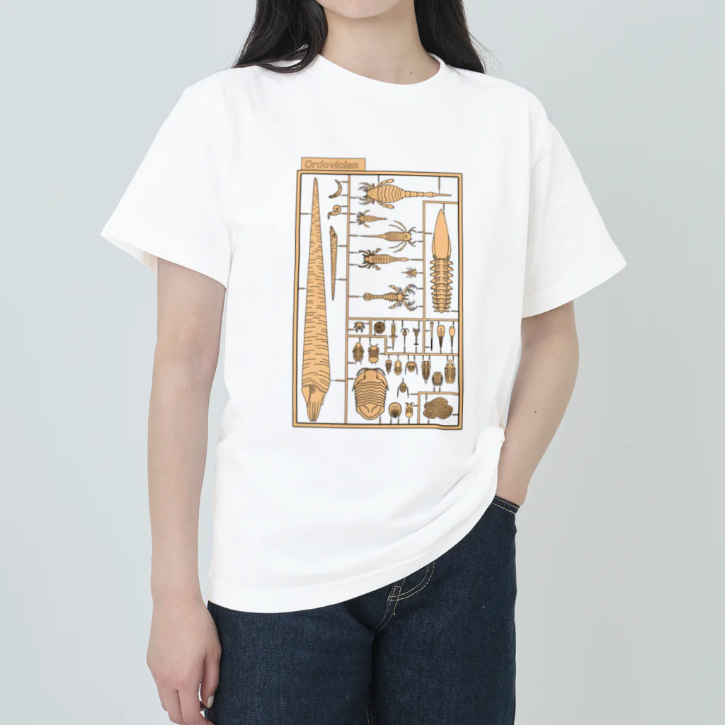 ツバメノスのプラモデル風古生物　オルドビス紀編 ヘビーウェイトTシャツ