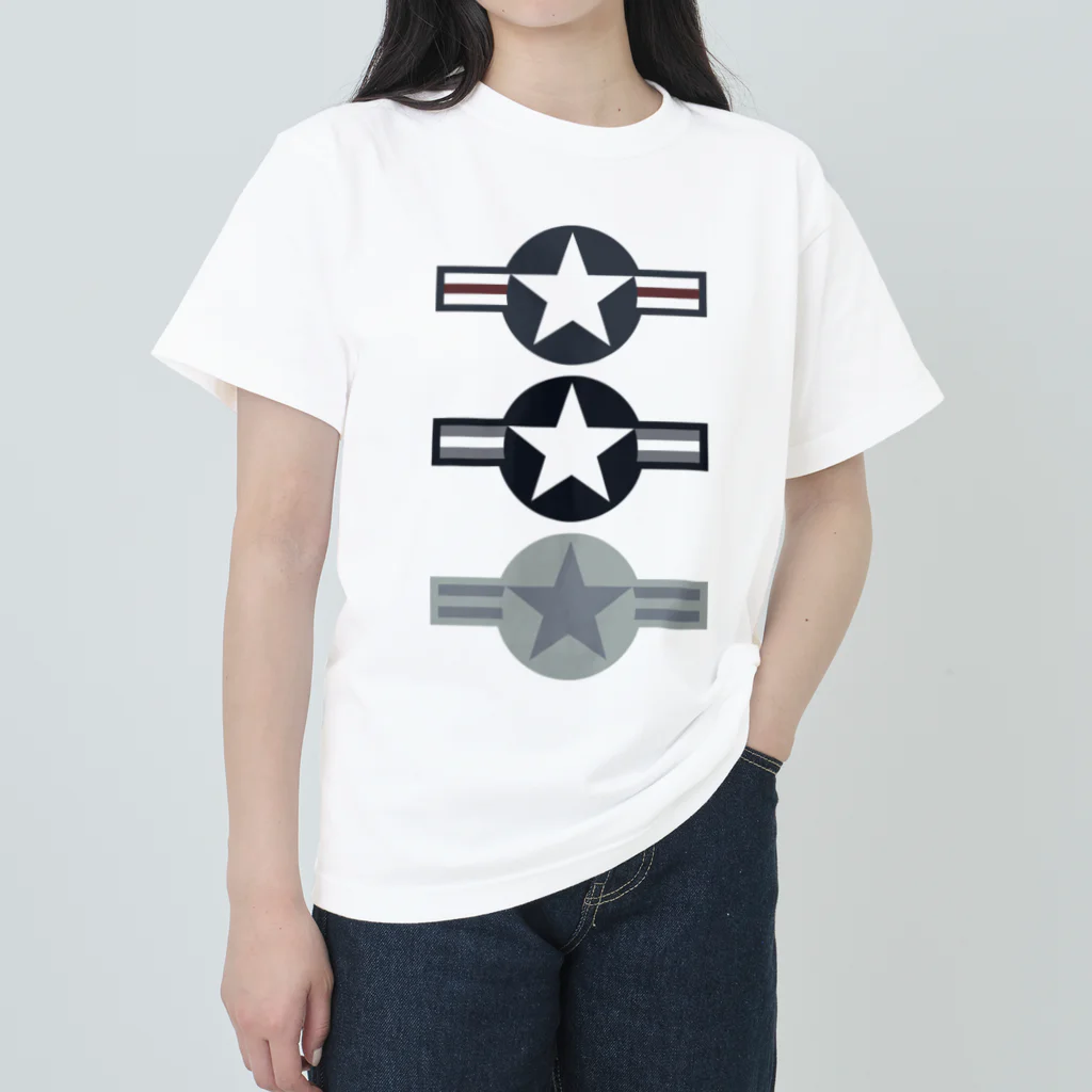 Y.T.S.D.F.Design　自衛隊関連デザインの米軍航空機識別マーク ヘビーウェイトTシャツ