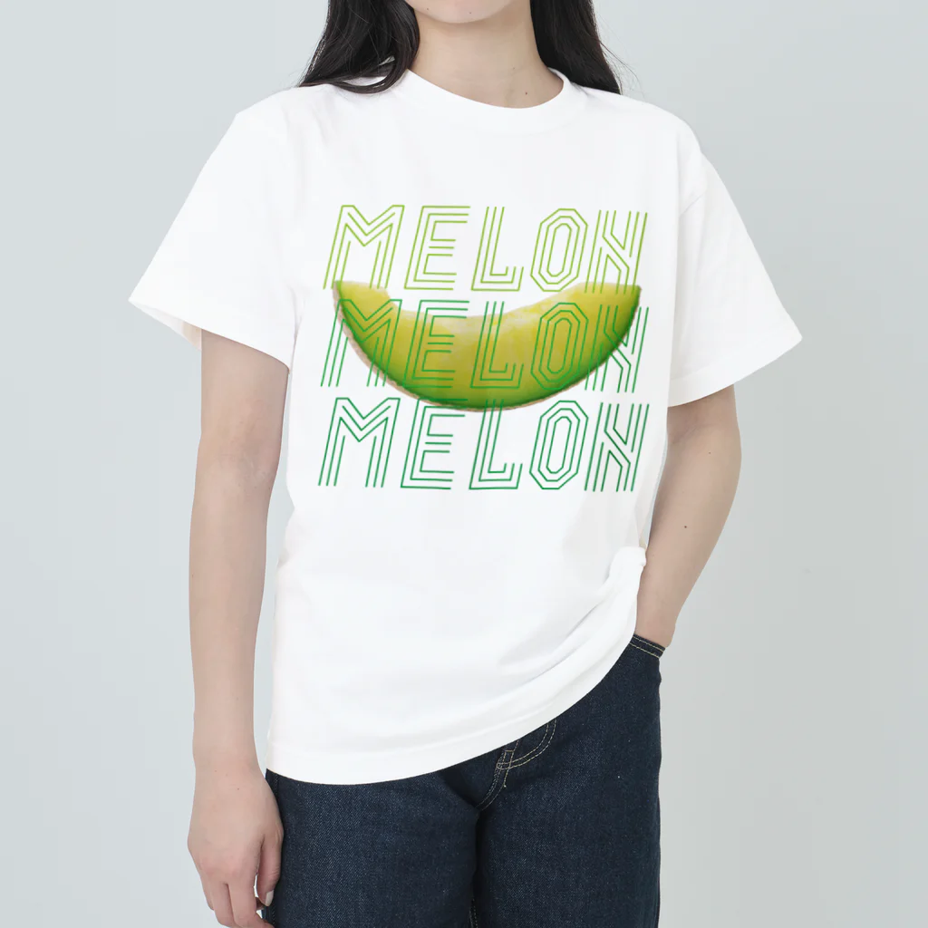 YOLKのメロン（MELON×3） ヘビーウェイトTシャツ