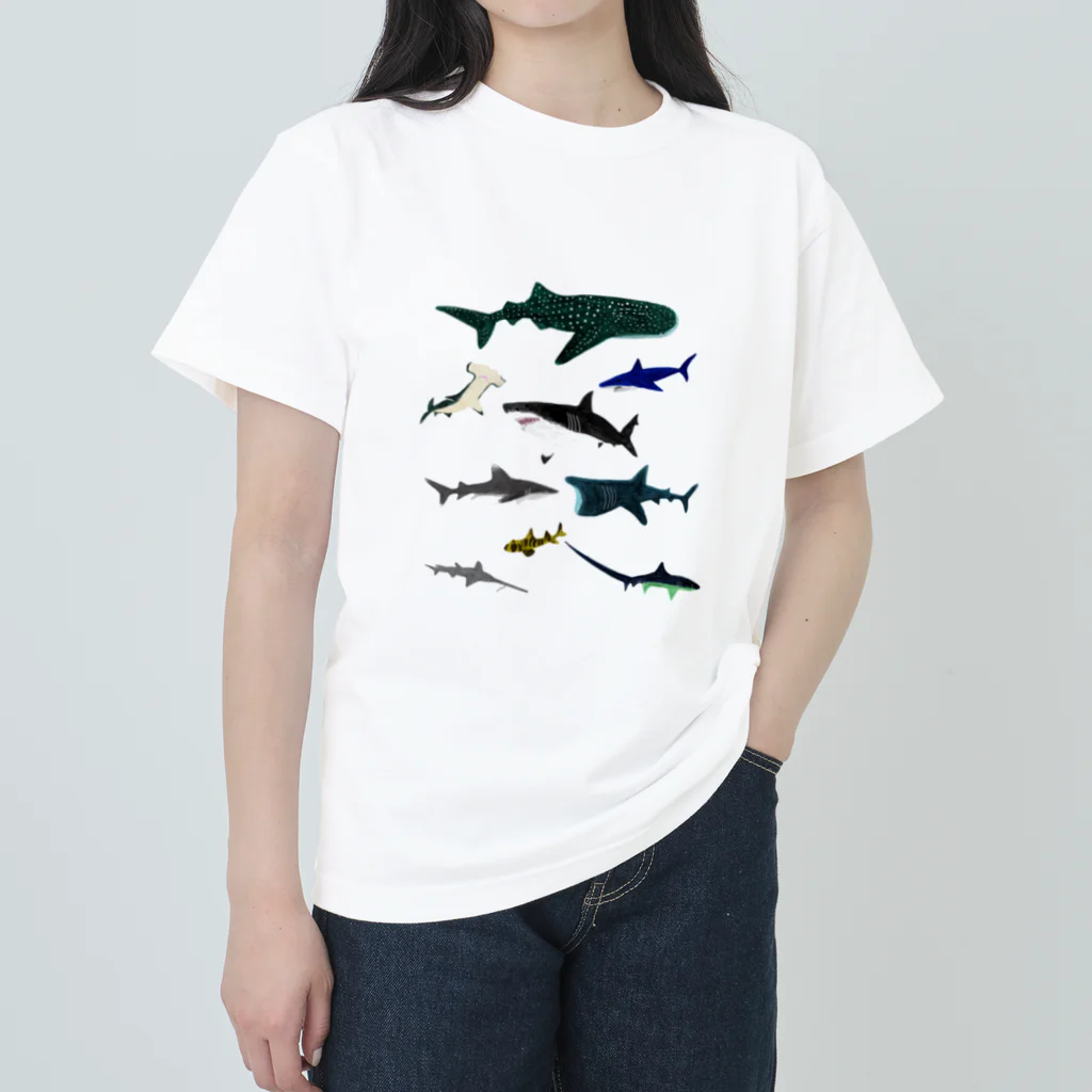 hanatsumugiのサメシリーズ ヘビーウェイトTシャツ