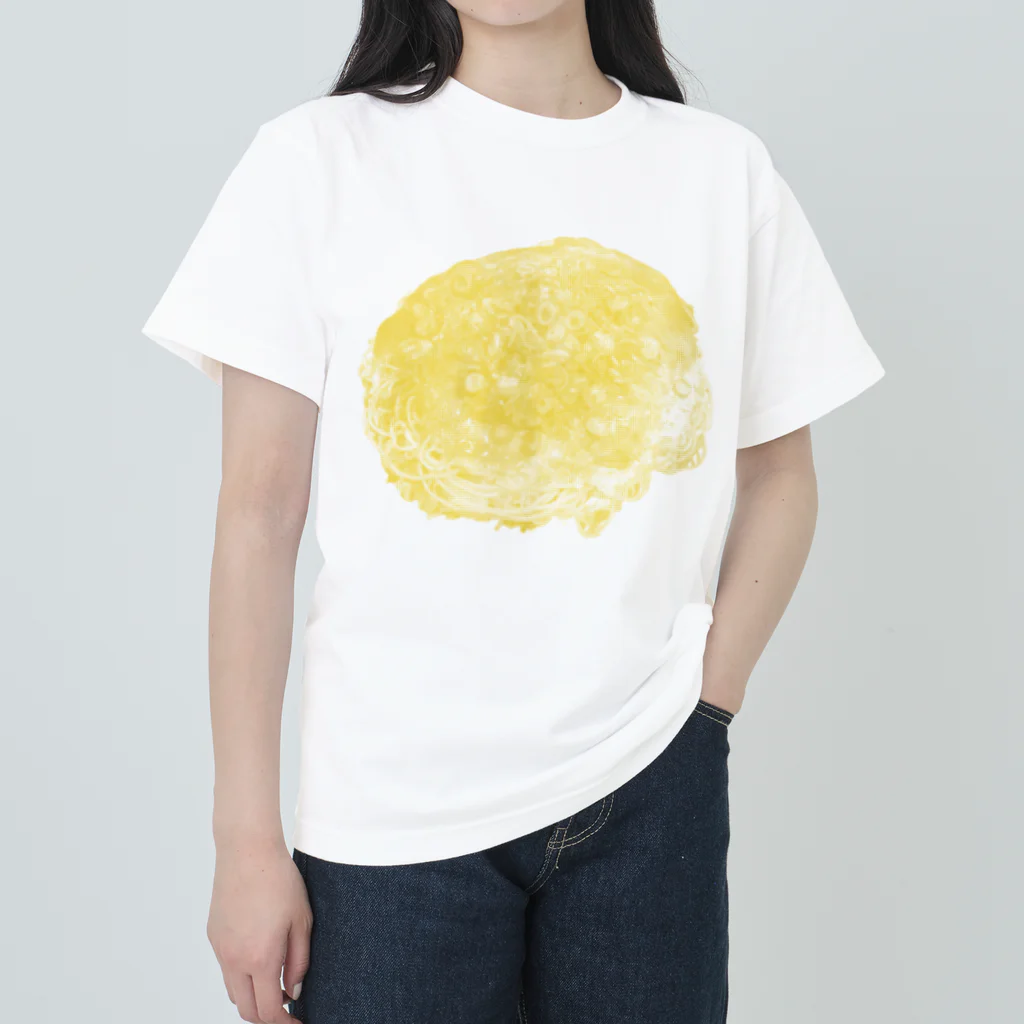 お好み焼き女ちゃんの広島おこ│yellow ヘビーウェイトTシャツ