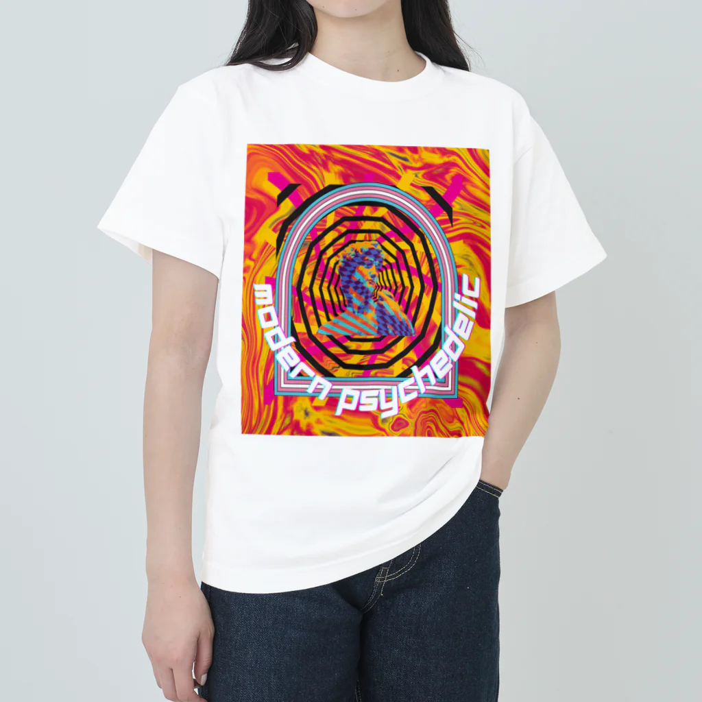 Modern PsychedelicのModern Psychedelicロゴ Heavyweight T-Shirt