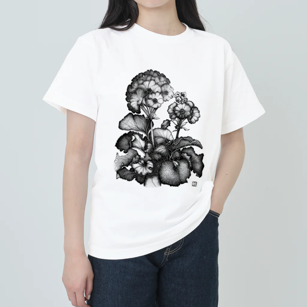 Neko-Usaのゼラニウム Heavyweight T-Shirt