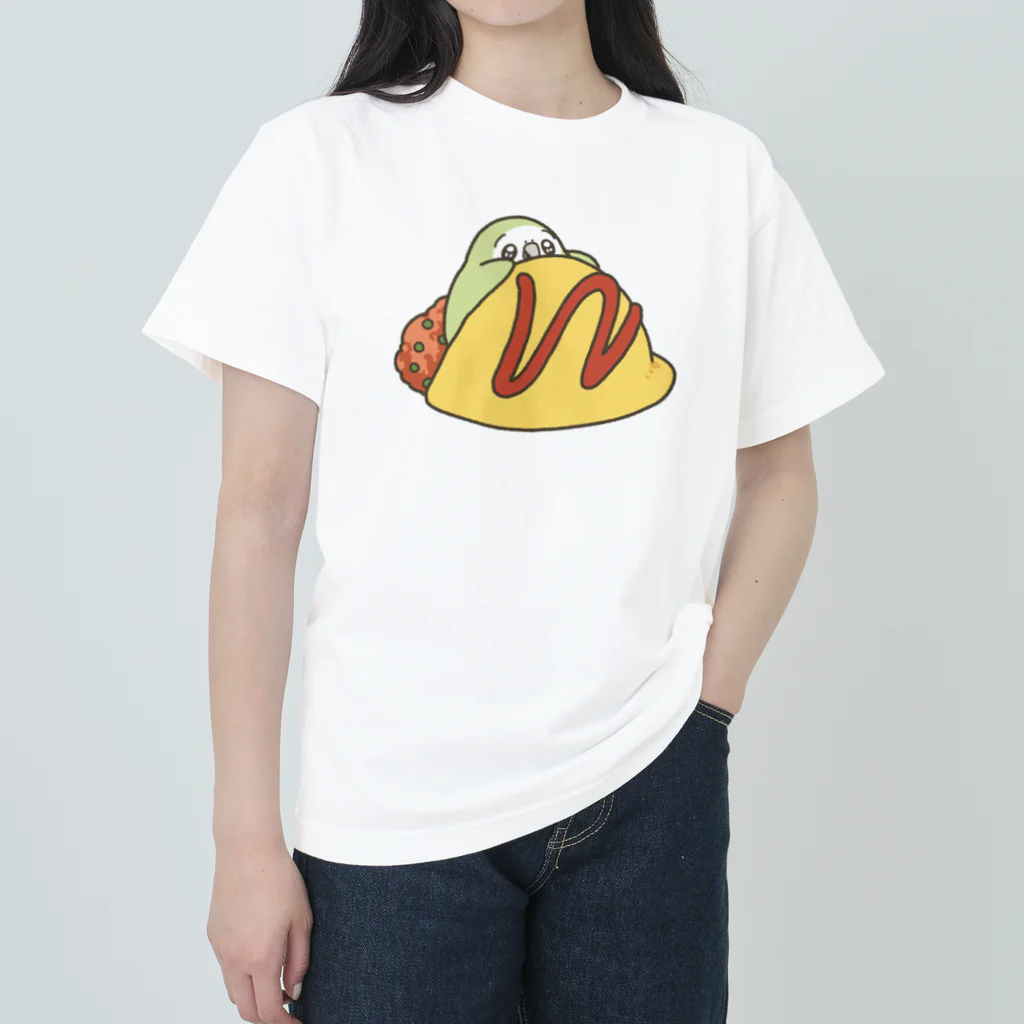 カカポのかぽぽのかぽぽのおふとん ヘビーウェイトTシャツ