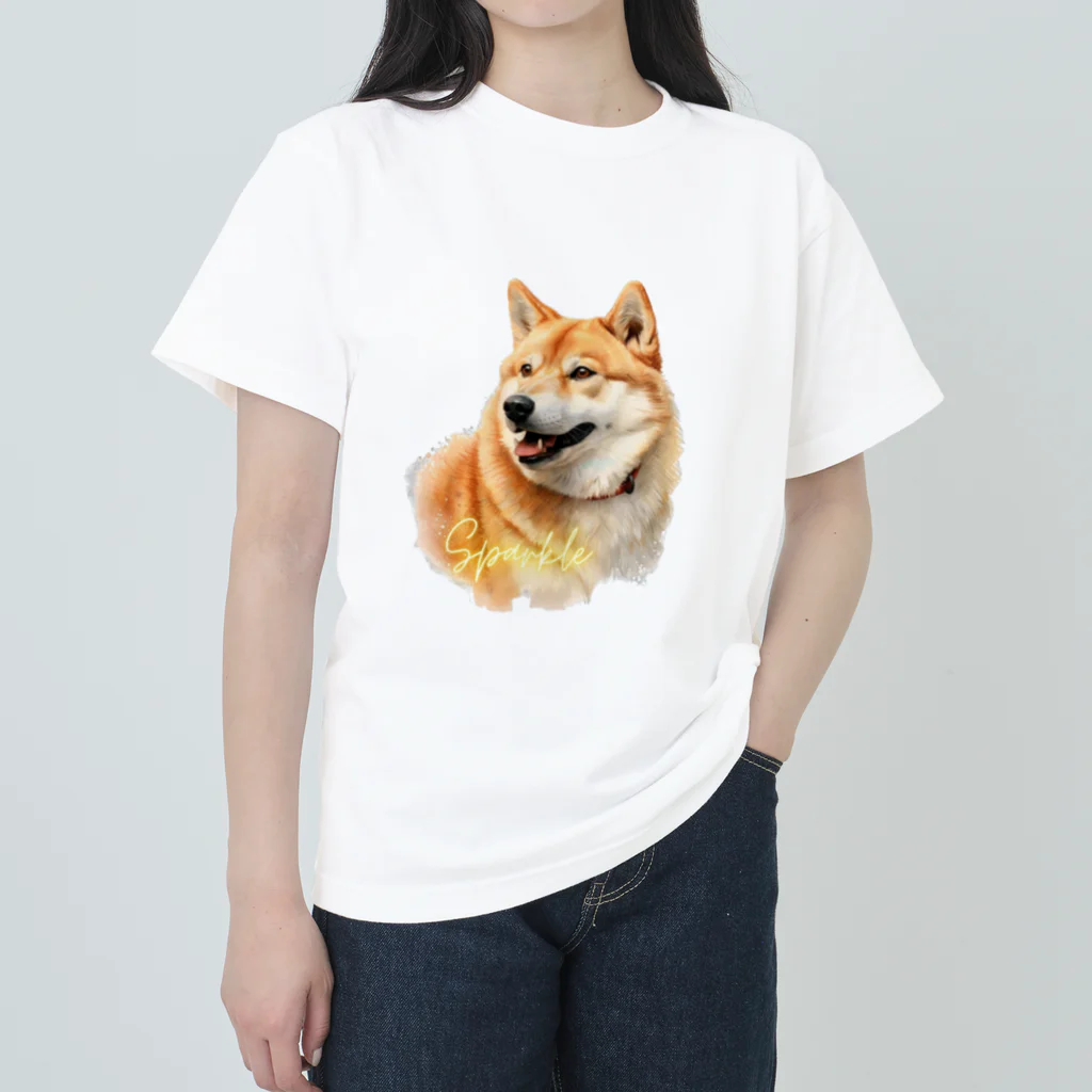 デジタルキャンバスの"シバワンダー" 柴犬愛好家Tシャツ Heavyweight T-Shirt