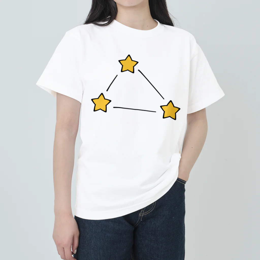 ゆちのへやの夏の大三角形イラスト Heavyweight T-Shirt