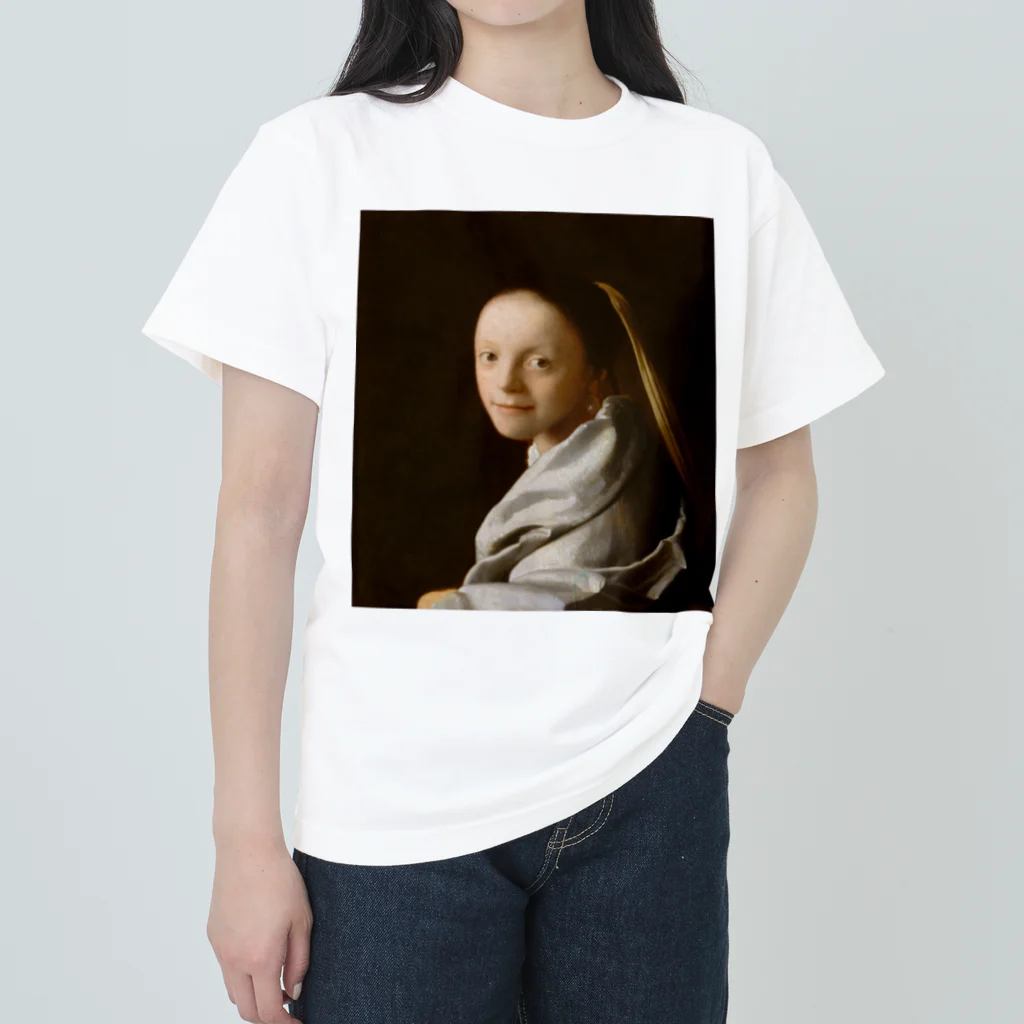 世界美術商店の少女 / Portrait of a Young Woman ヘビーウェイトTシャツ