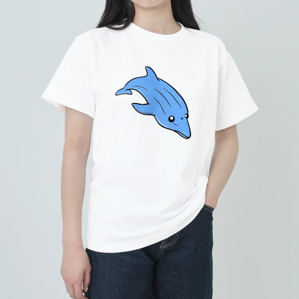 じゅうに（Jyuuni）の0013・イルカ（じゅうにブランド） Heavyweight T-Shirt