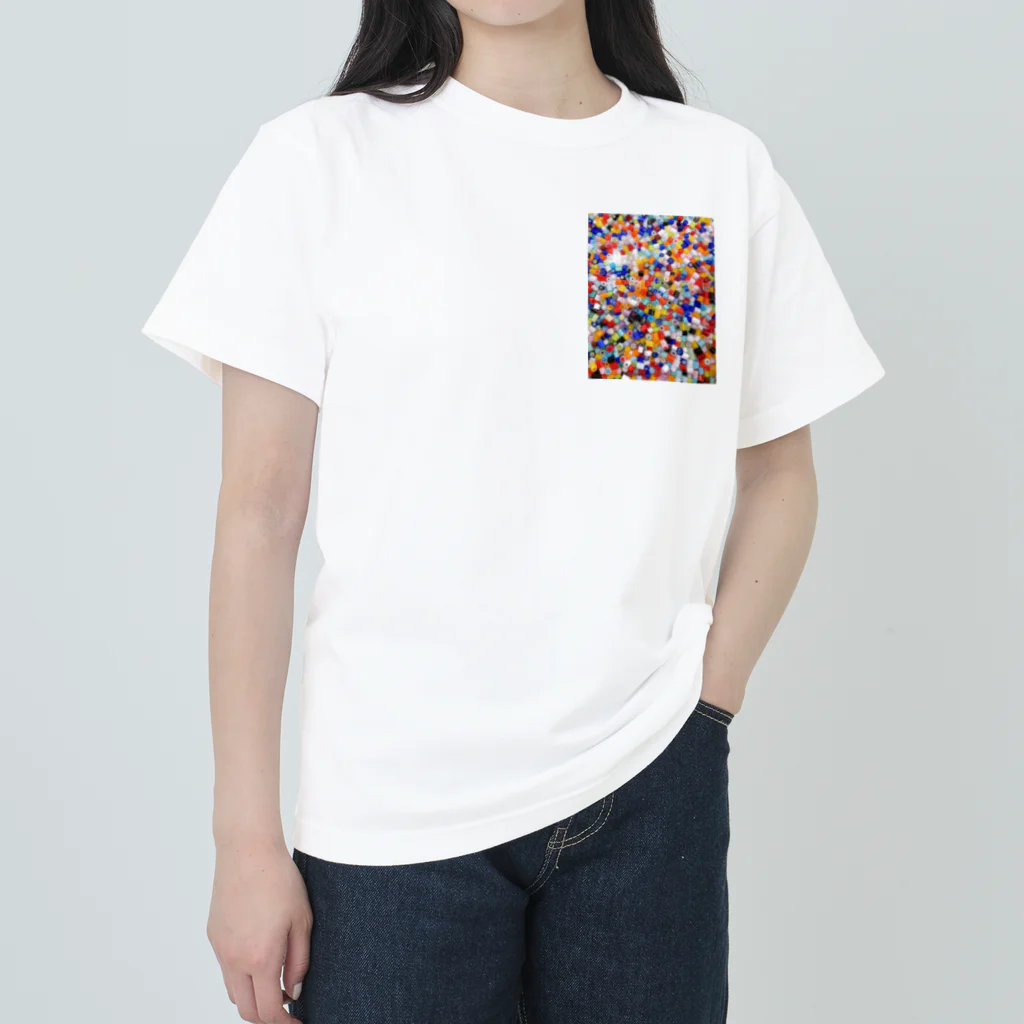 米農家の絵描きのガラス玉たち Heavyweight T-Shirt