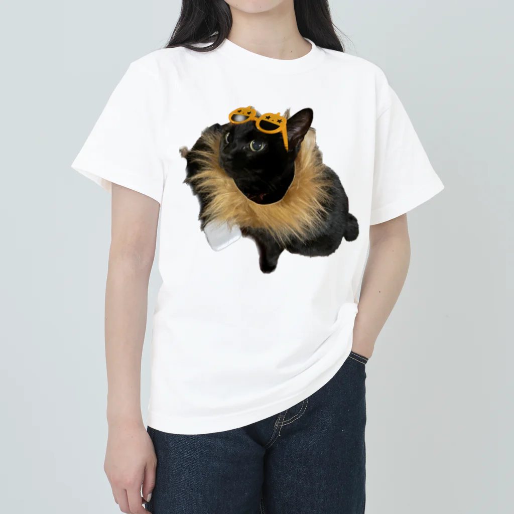 いくママ 猫との毎日のパリピイクラ Heavyweight T-Shirt