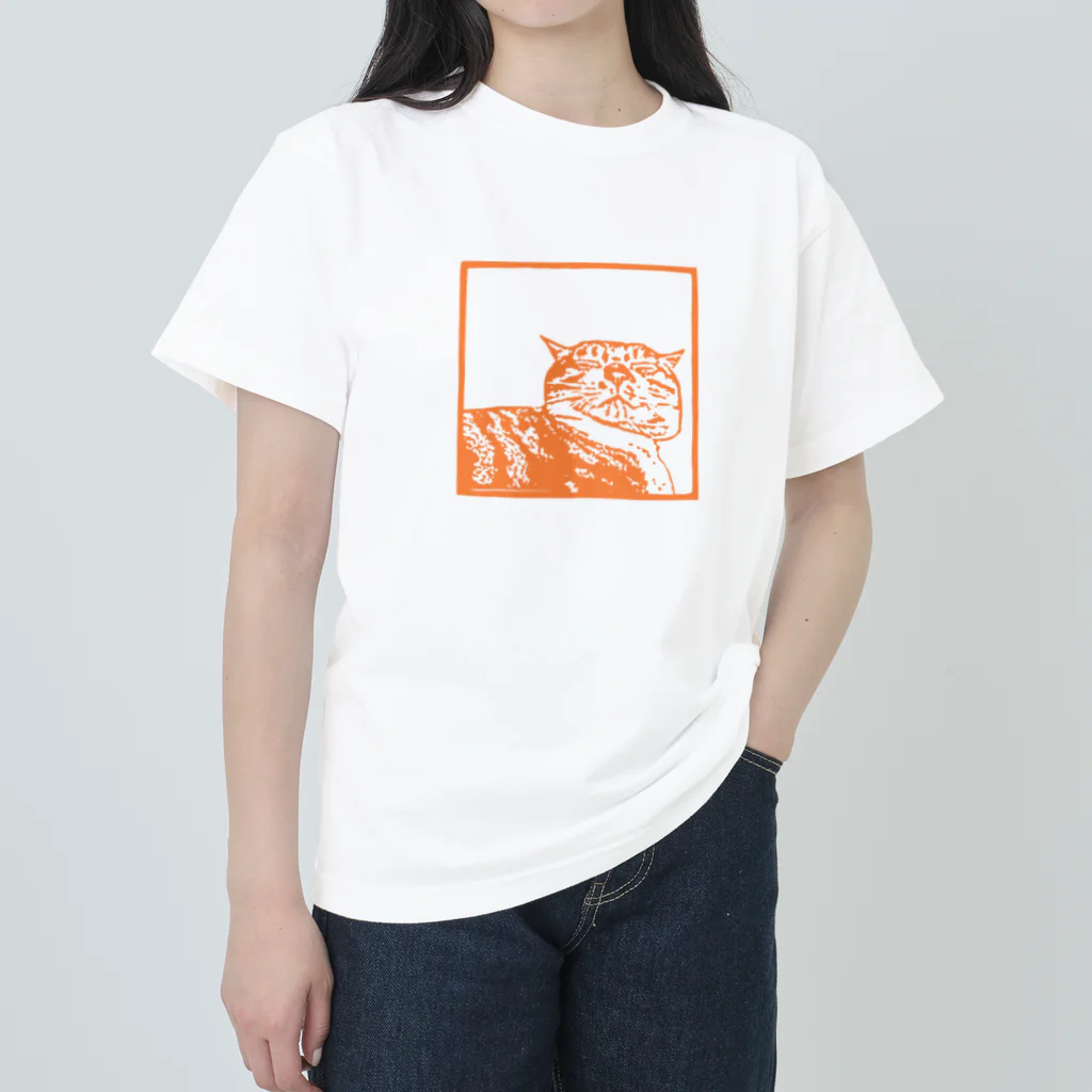 Sonokichiの愛猫大福 ヘビーウェイトTシャツ