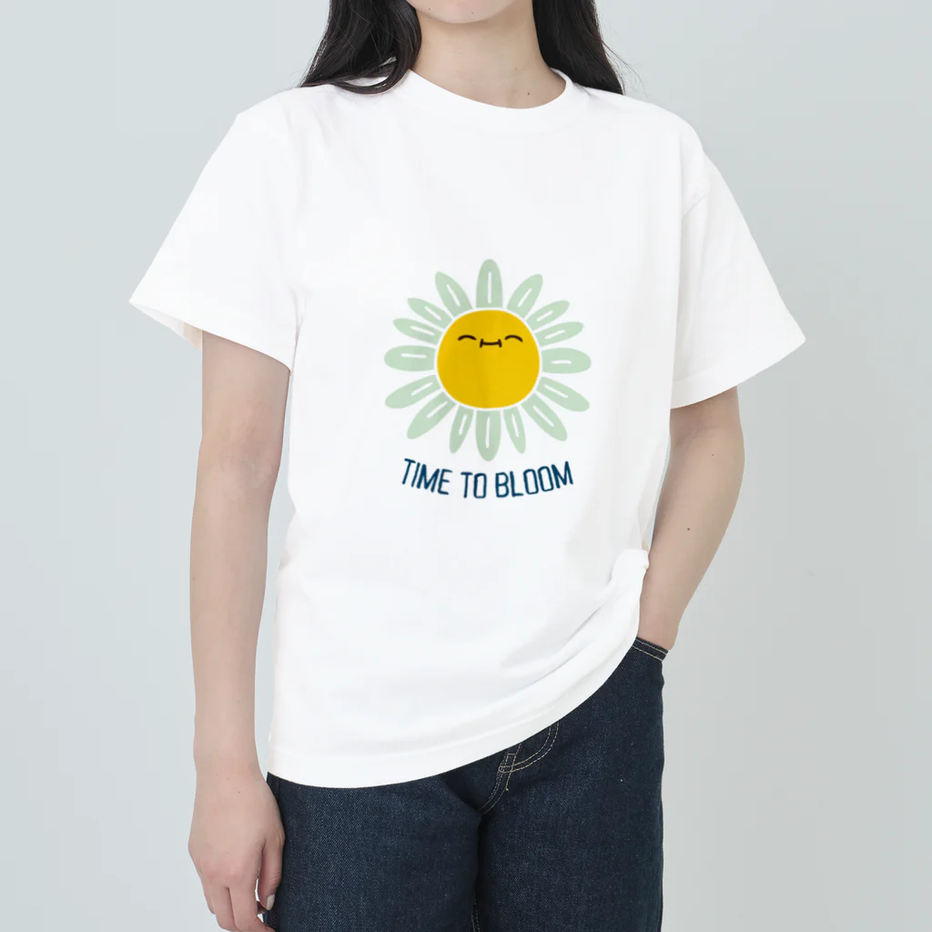 jamfish_goodiesのお花SMILE Heavyweight T-Shirt