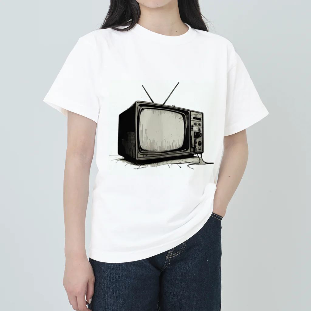 jamfish_goodiesの昭和テレビ Heavyweight T-Shirt