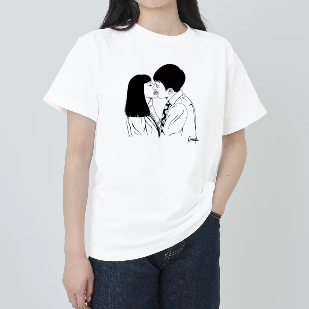 NAUCTIONの純白の愛 Heavyweight T-Shirt