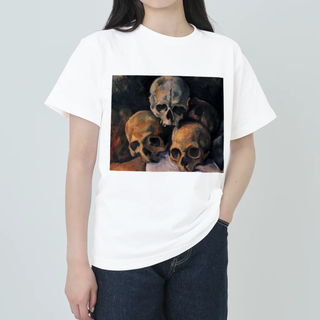 世界美術商店の積み重ねた骸骨 / Pyramid of Skulls ヘビーウェイトTシャツ