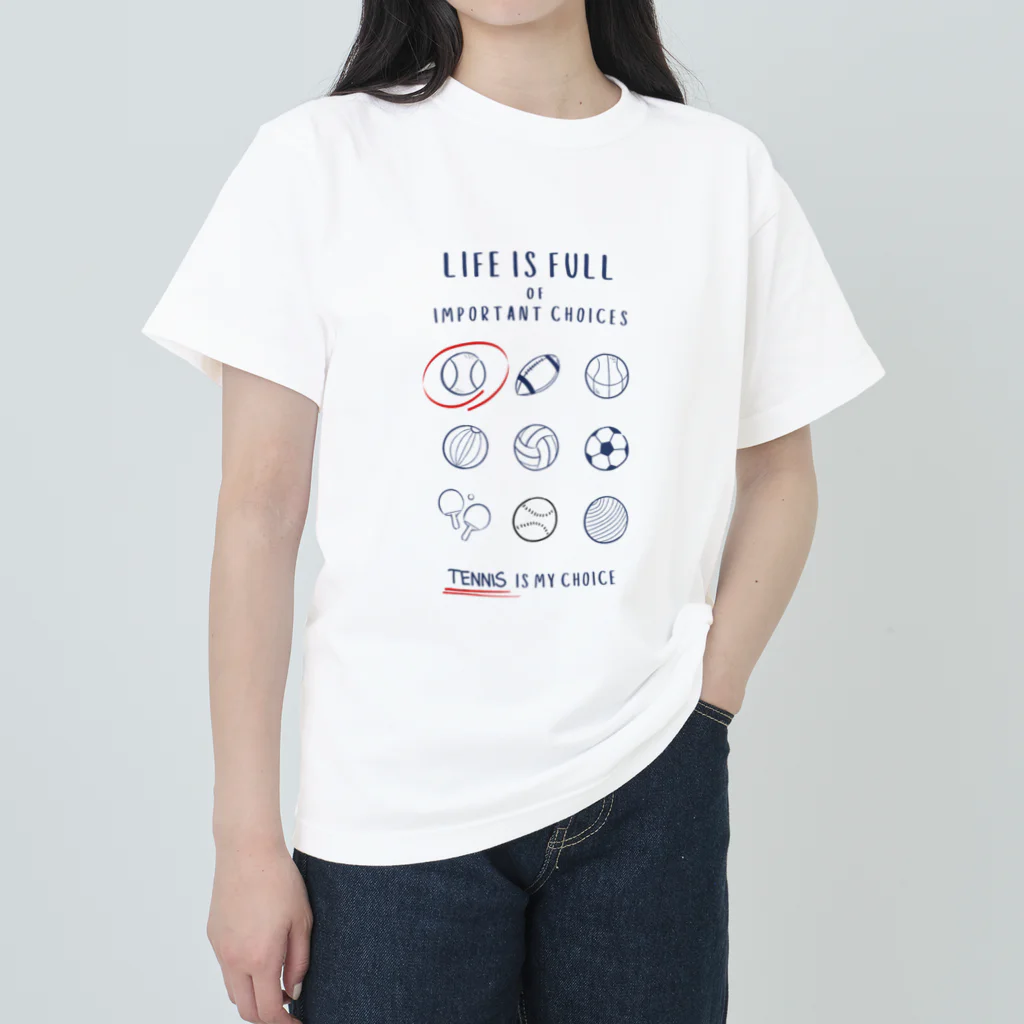 jamfish_goodiesのCHOICEテニス Heavyweight T-Shirt