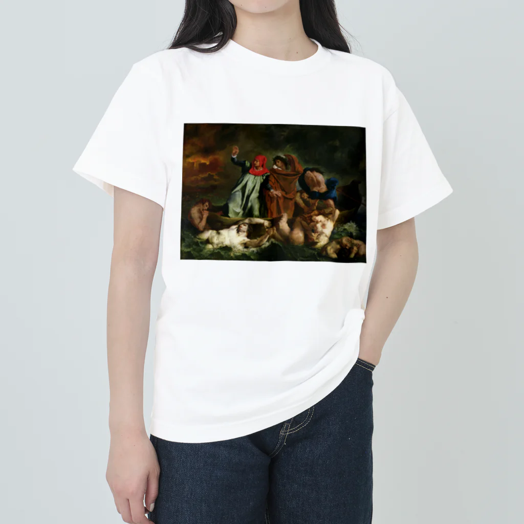 世界美術商店のダンテの小舟 / The Barque of Dante ヘビーウェイトTシャツ