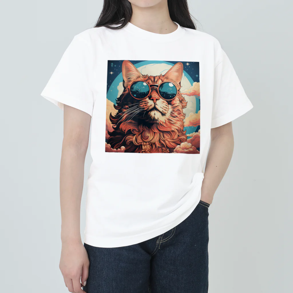 うみねこ（UMI）のうみねこ　めがね Heavyweight T-Shirt