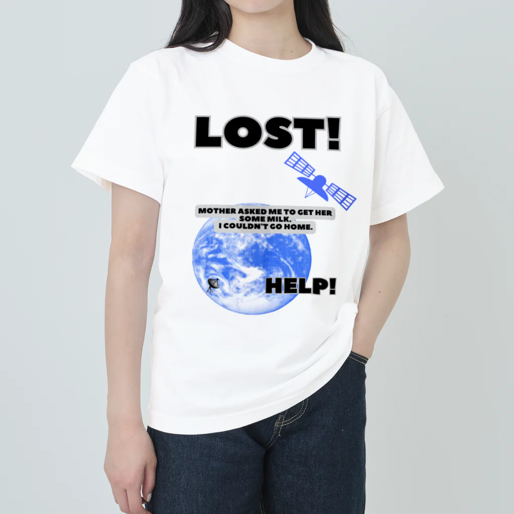 ㌍のるつぼのI got lost. ヘビーウェイトTシャツ