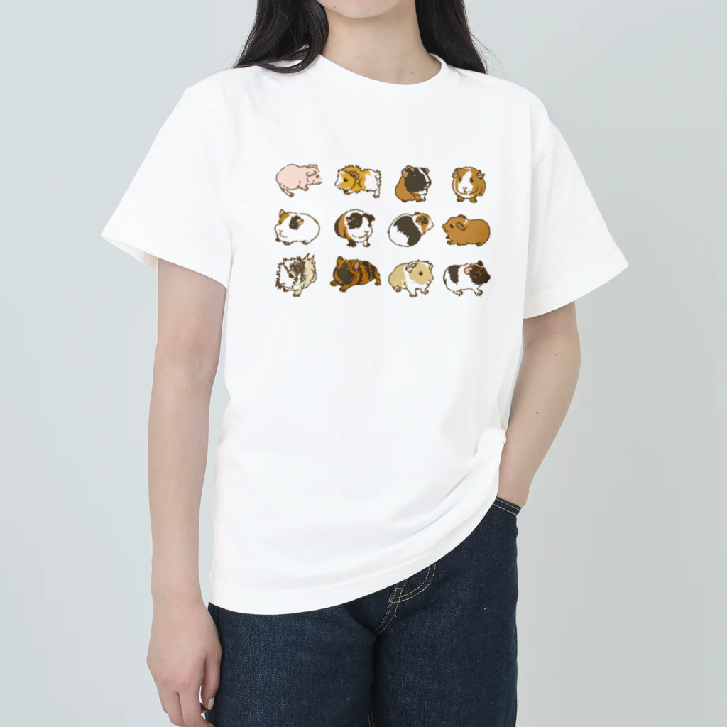 Lichtmuhleの2023モルモットカレンダー大集合01 Heavyweight T-Shirt