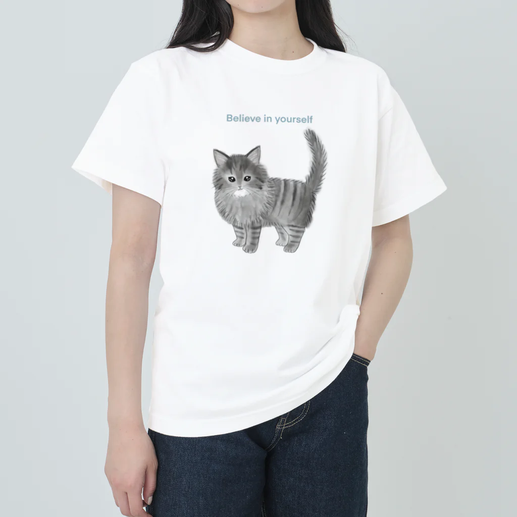 soraのノルウェージャンフォレストキャットのノエル ヘビーウェイトTシャツ