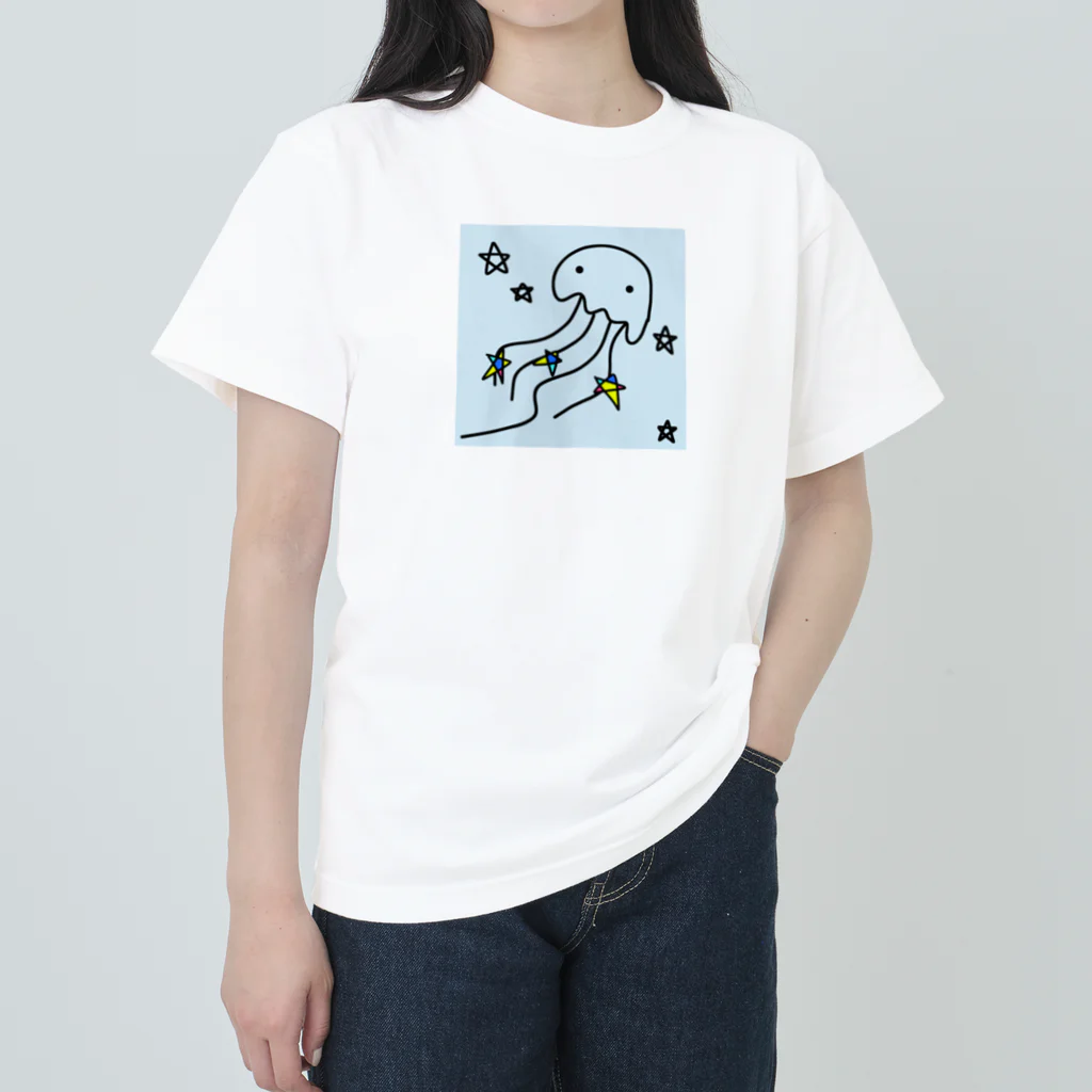 handmade asyouareの天の川のクラゲ Heavyweight T-Shirt