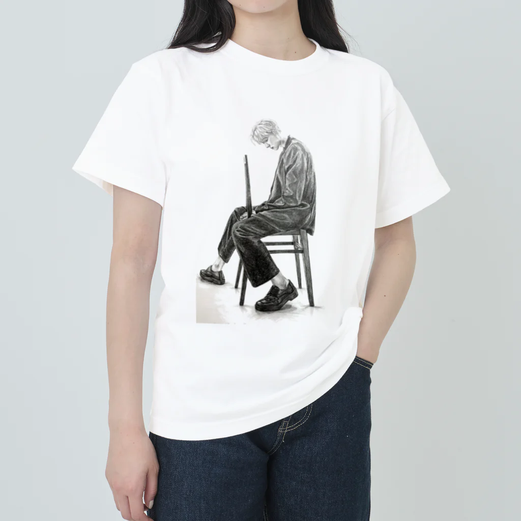 Hoai.art.jpのファンアート EXO チャンヨル　Chanyeol fanart  Heavyweight T-Shirt