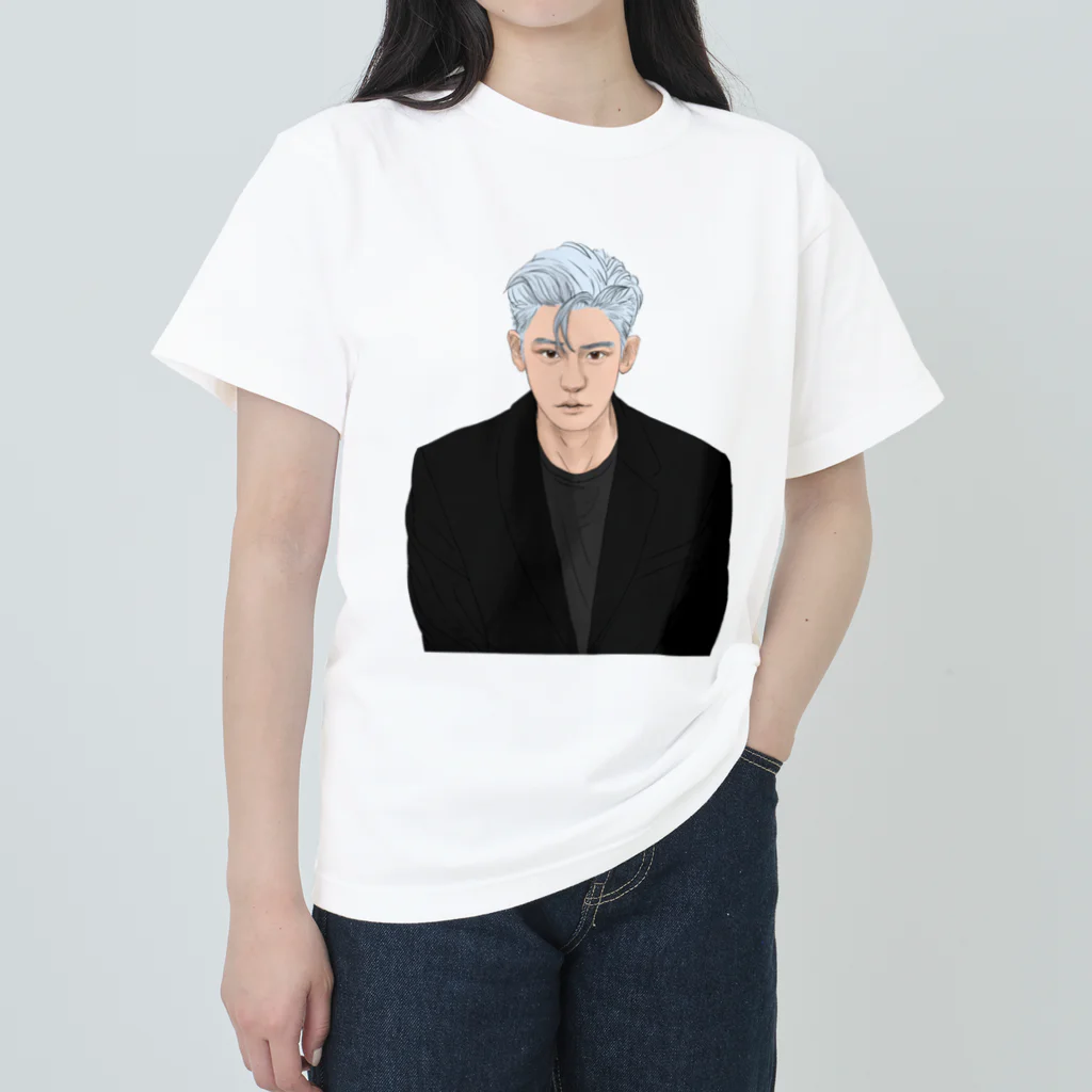 Hoai.art.jpのEXO PARK CHANYEOL fanart  Heavyweight T-Shirt