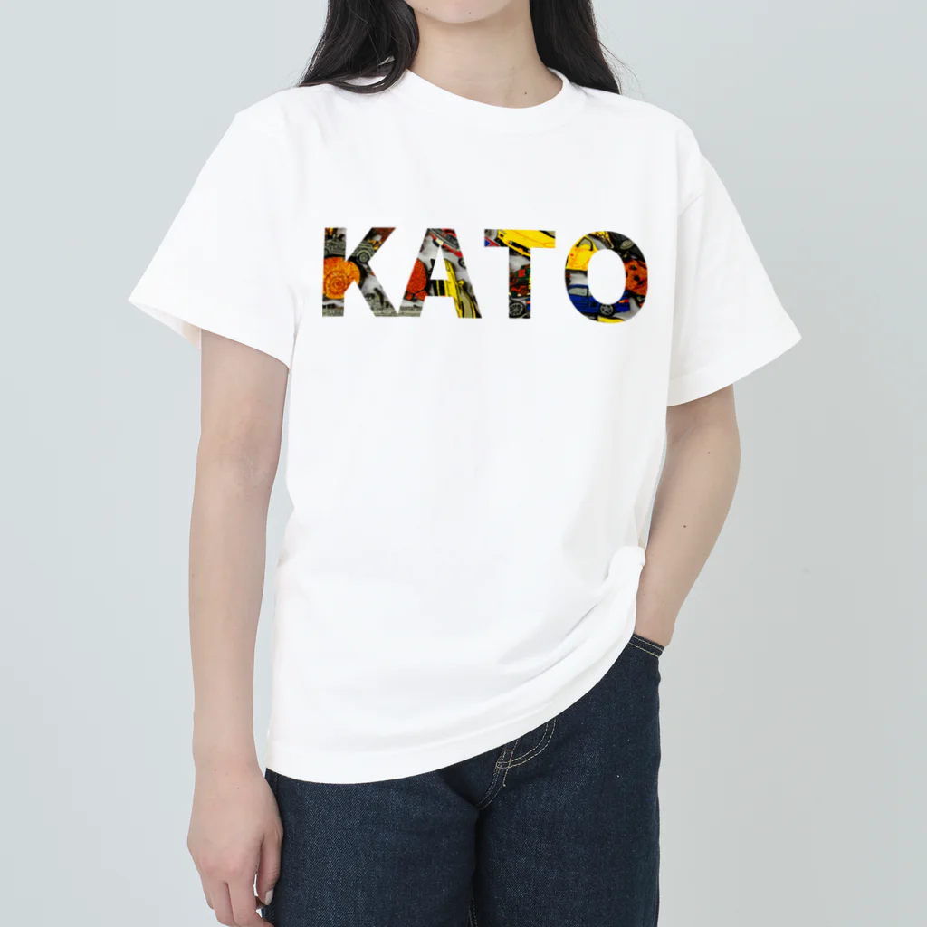 KATO & 木工房So whatのKATOロゴ_01 ヘビーウェイトTシャツ