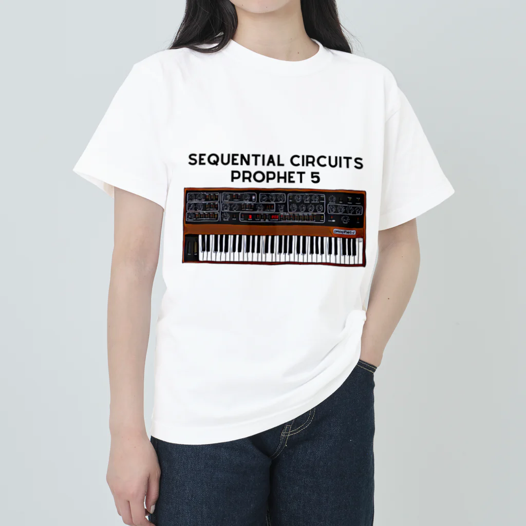 Vintage Synthesizers | aaaaakiiiiiのSequential Circuits Prophet 5 Vintage Synthesizer Heavyweight T-Shirt