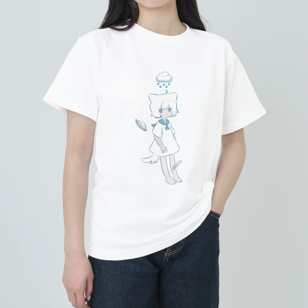 染井のおおかみ(しろ) Heavyweight T-Shirt