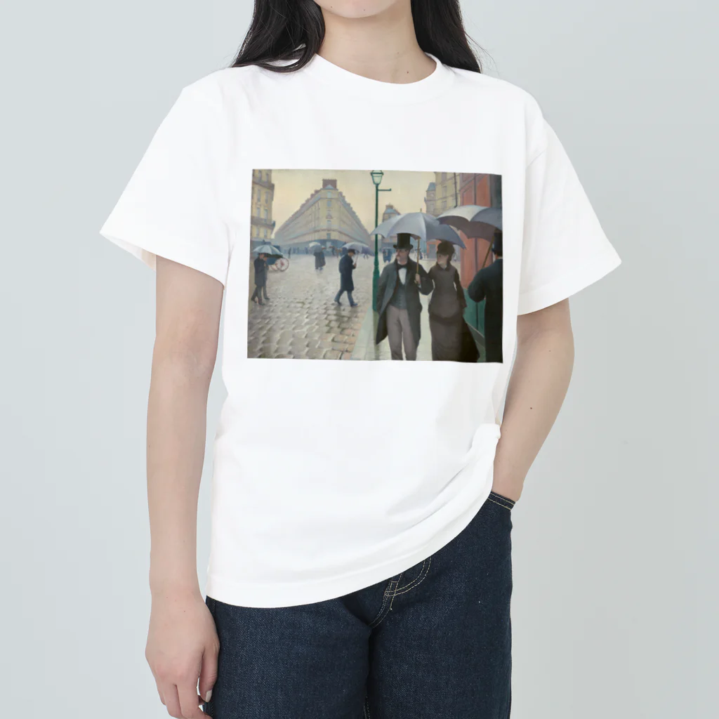 世界美術商店のパリの通り、雨 / Paris Street; Rainy Day Heavyweight T-Shirt