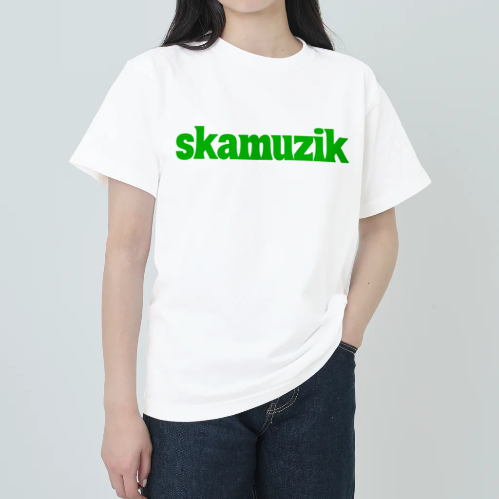 skamuzik a go goのskamuzikミドリ ヘビーウェイトTシャツ