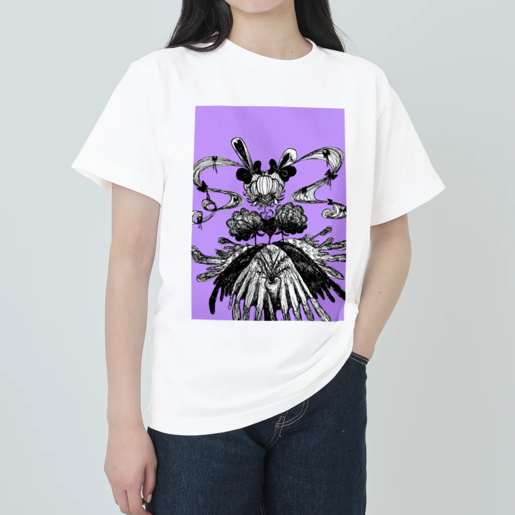 RANGANMARUの単眼ちゃん♡うさぎ耳ツインテール Heavyweight T-Shirt