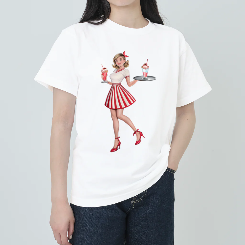 桜音ことこ企画のアメリカンダイナーcute ヘビーウェイトTシャツ