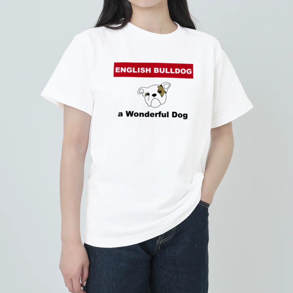 ナミノコ雑貨店のWonderful englishbulldog ヘビーウェイトTシャツ