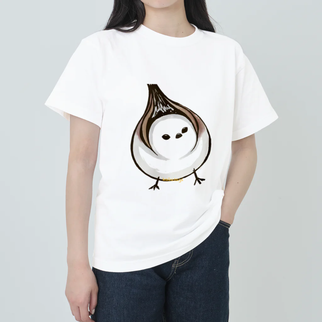 三月うさぎのみせのシマエナガ ヘビーウェイトTシャツ