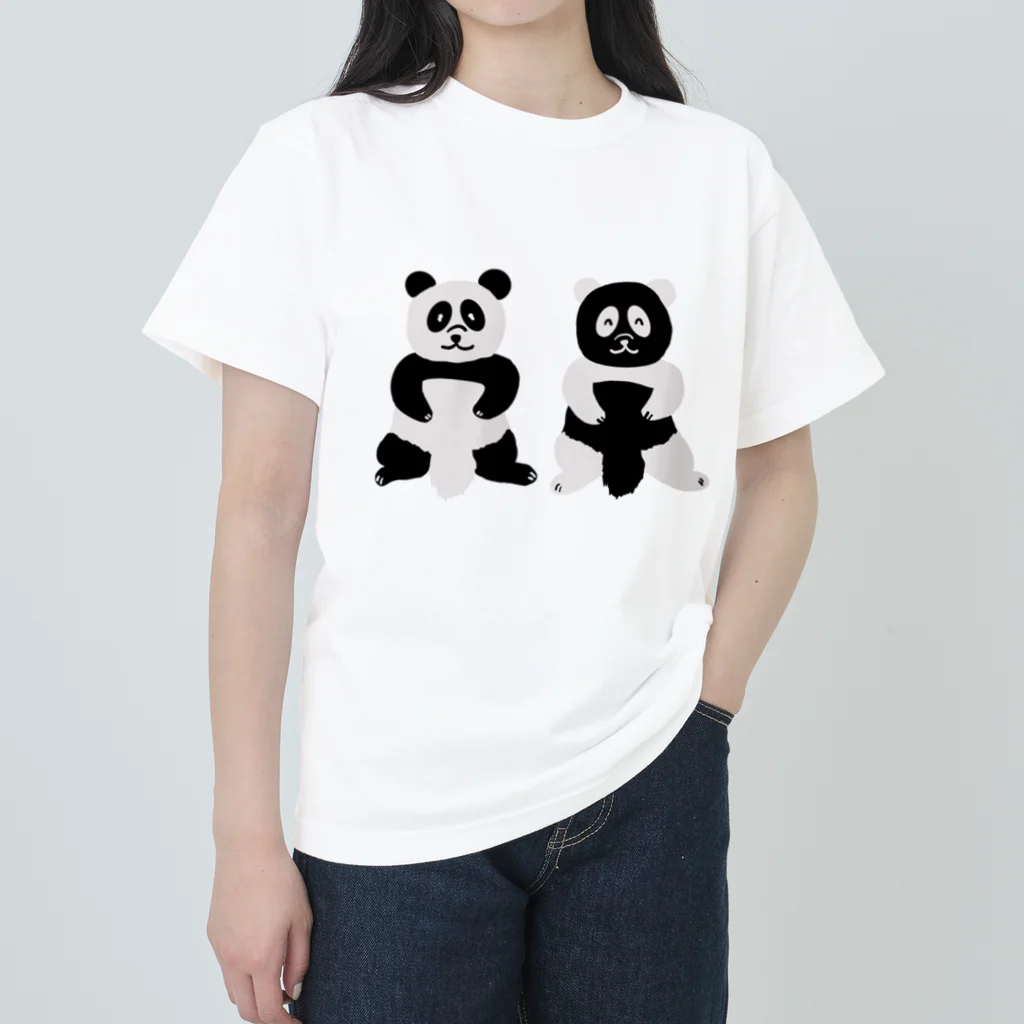 シュンボーヤの宝箱のパンダとダンパ Heavyweight T-Shirt