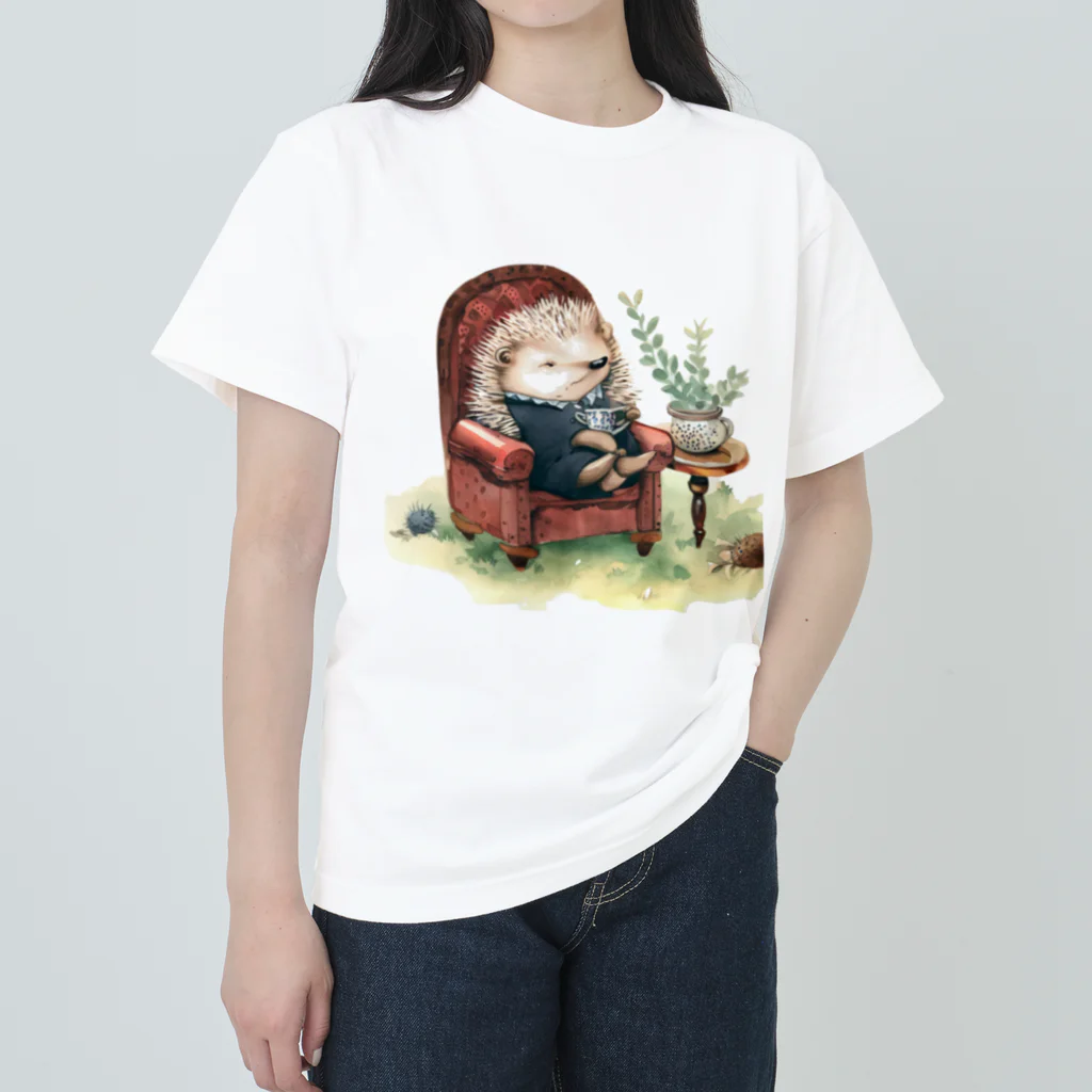 くりちゃんの寛ぐハリネズミ Heavyweight T-Shirt