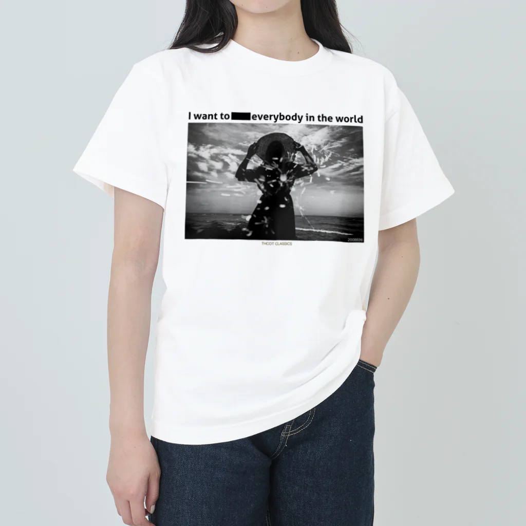 THCOT CLASSICS オカラジグッズ STOREの2023八尺様T　2chメモリアルシリーズ Heavyweight T-Shirt