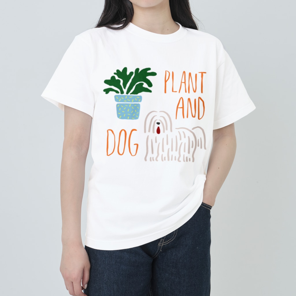 こだまの植物とイヌ Heavyweight T-Shirt