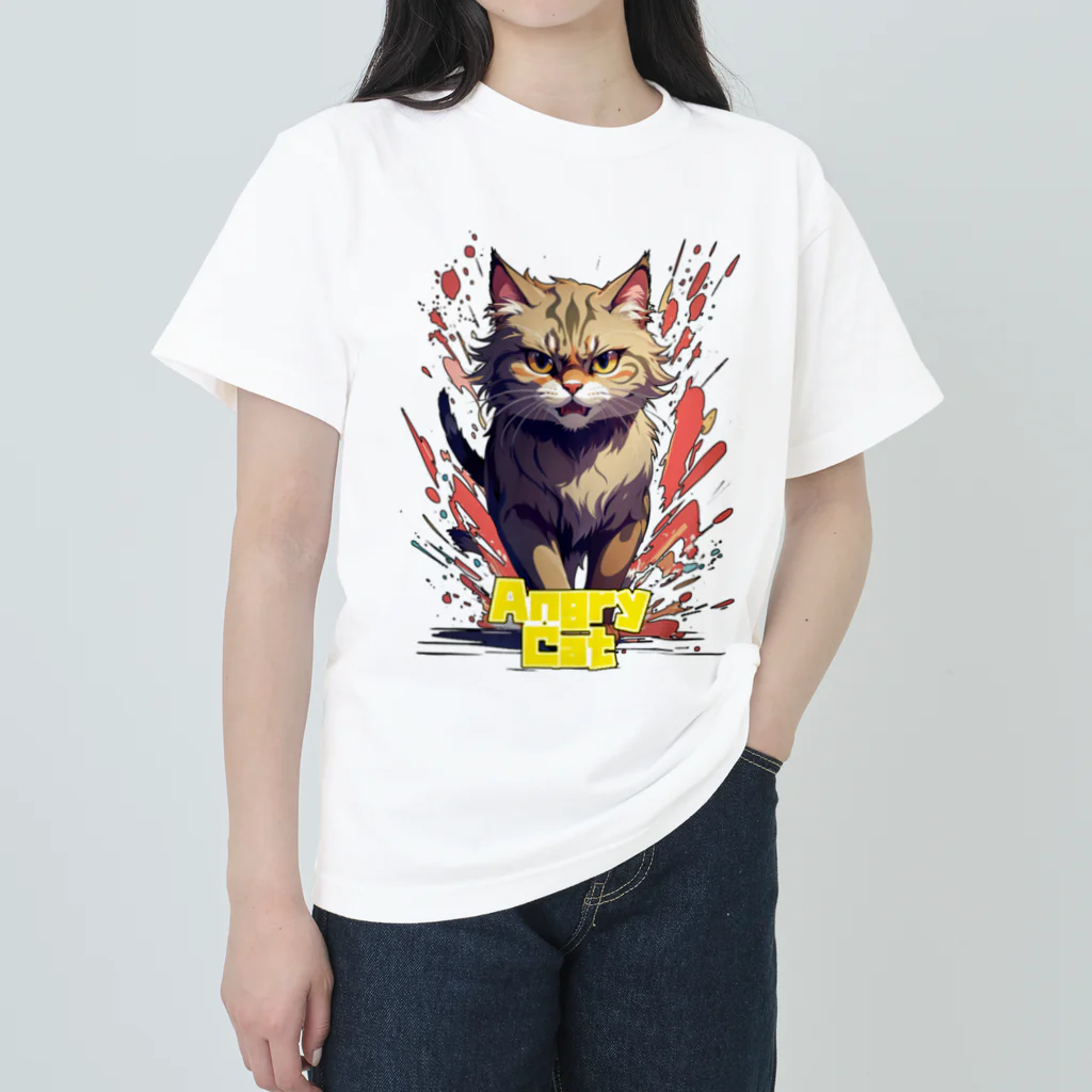 トッパー家のAngry Cat２ Heavyweight T-Shirt