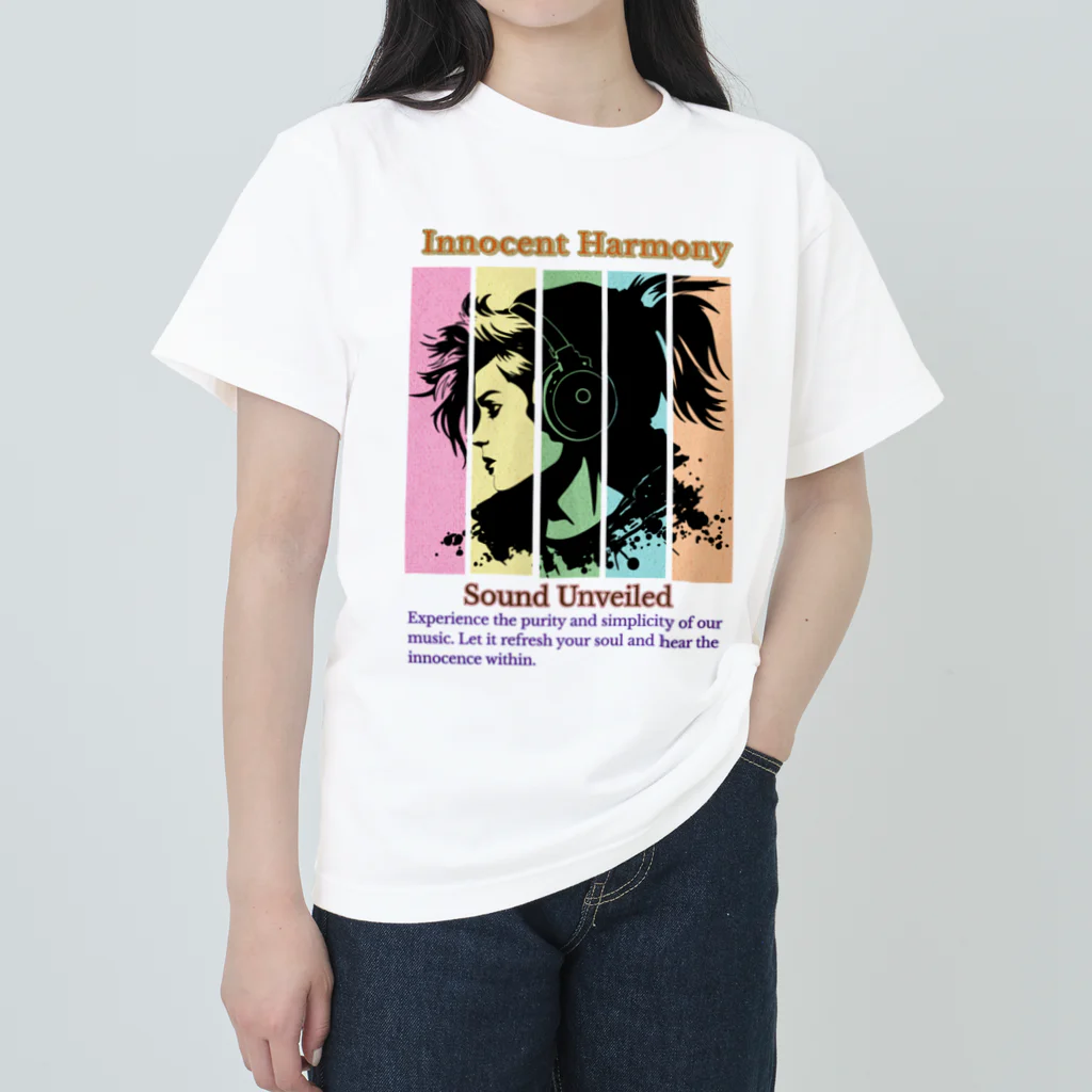 ecoartiqueのイノセントハーモニーで ヘビーウェイトTシャツ