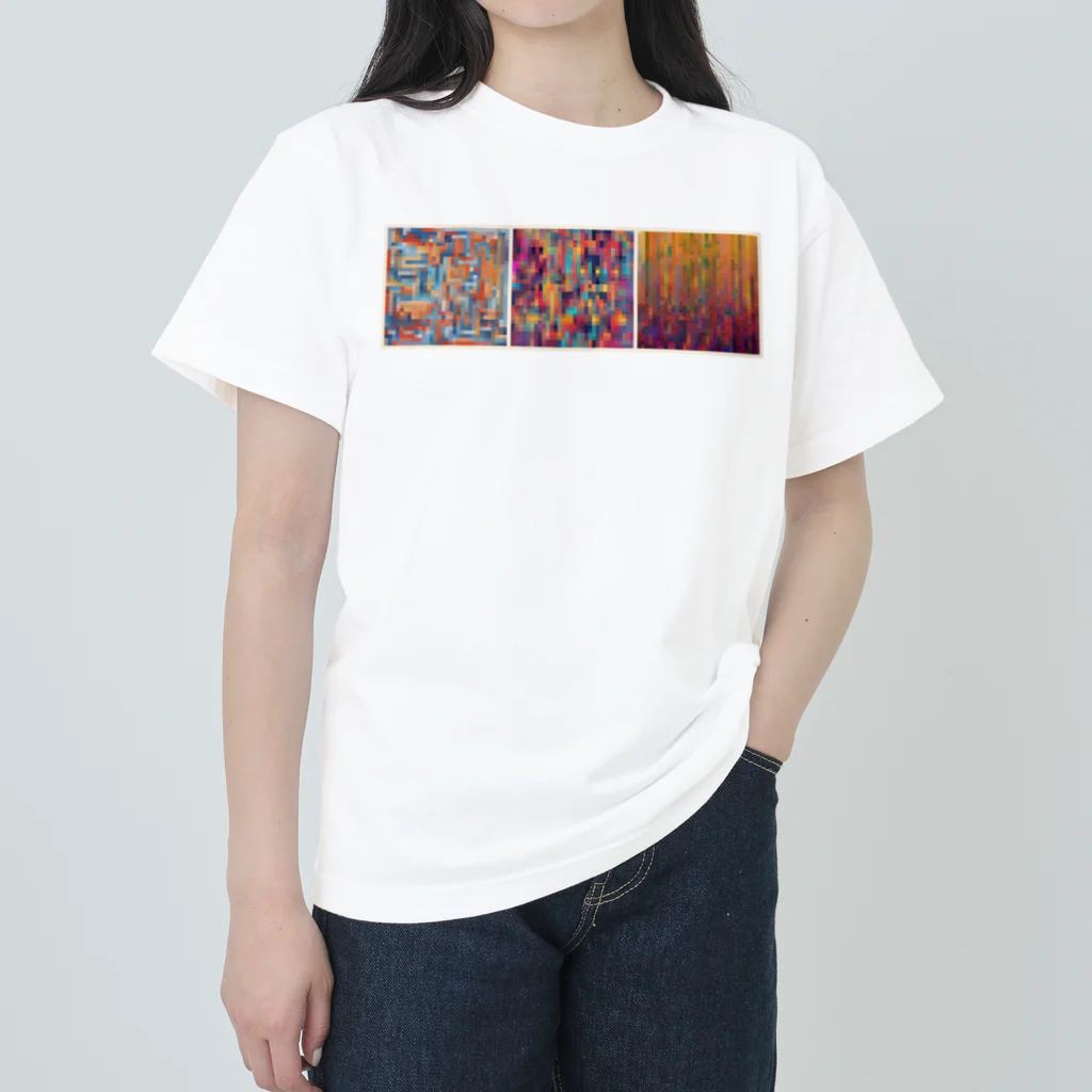 ABP’s Artworksのモザイクアート ヘビーウェイトTシャツ