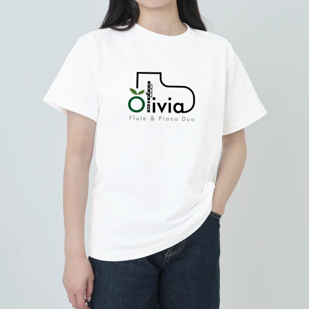 Olivia中村姉妹の Oliviaロゴ ヘビーウェイトTシャツ