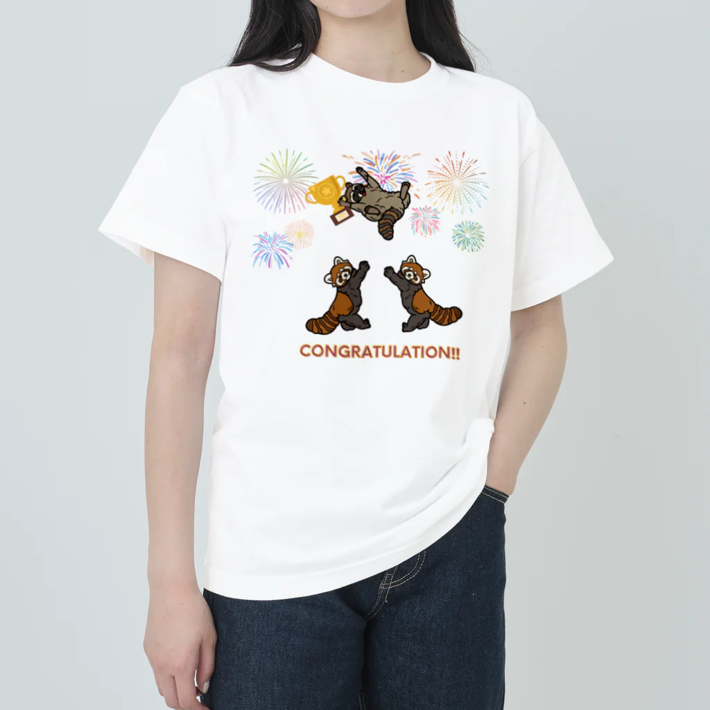 Sky00のアライグマおめでとうくん。 Heavyweight T-Shirt